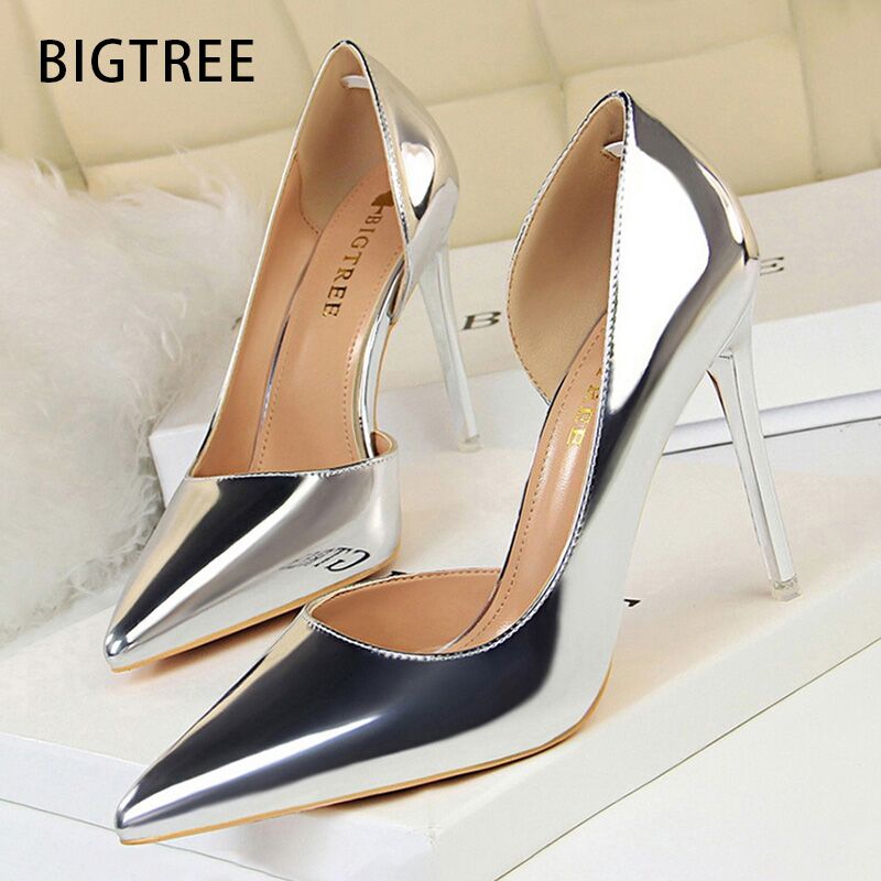 Shoe Tree - BIGTREE Buty Seksowne Damskie Czółenka Lakierowane